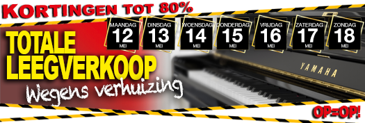 Eindejaars piano uitverkoop